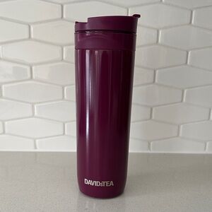 DAVIDsTEA Plum Insulated Tea Press / Travel Mug